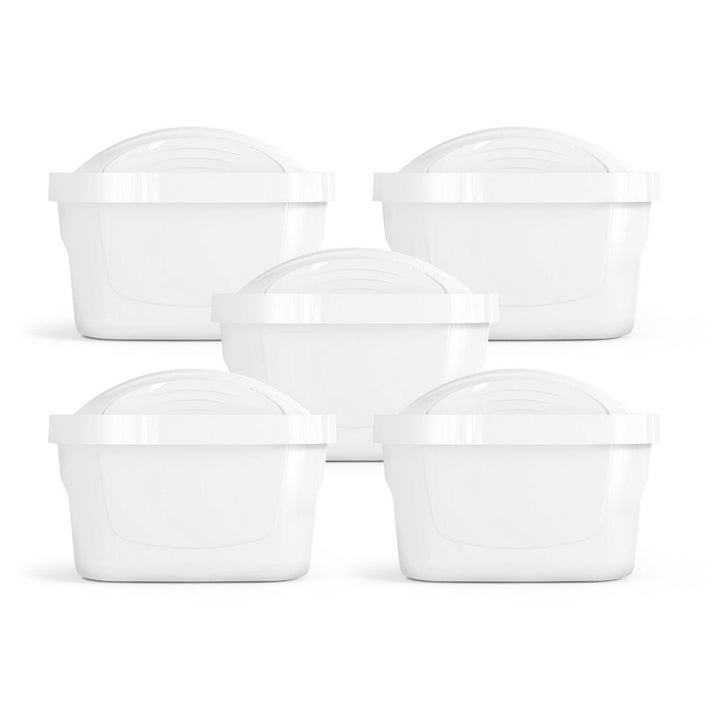 Set of 5 filters for the Dafi water filter pitcher, Unimax cartridge, capacity up to 200 L of water, reduces water hardness, D.WF.DAFI.UM.4+1.P