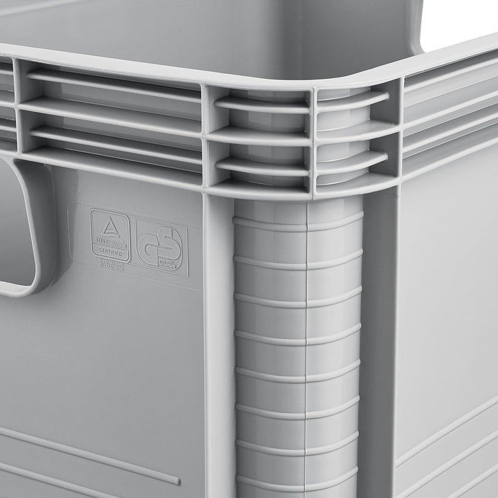 Robert Keeeper carrying container, 20L capacity, gray, food-safe, lightweight and durable, load capacity up to 30 kg