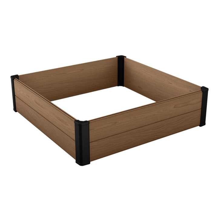 Keter Maple garden edging, plastic, brown, dimensions 106x106x32 cm, weather-resistant, 249299