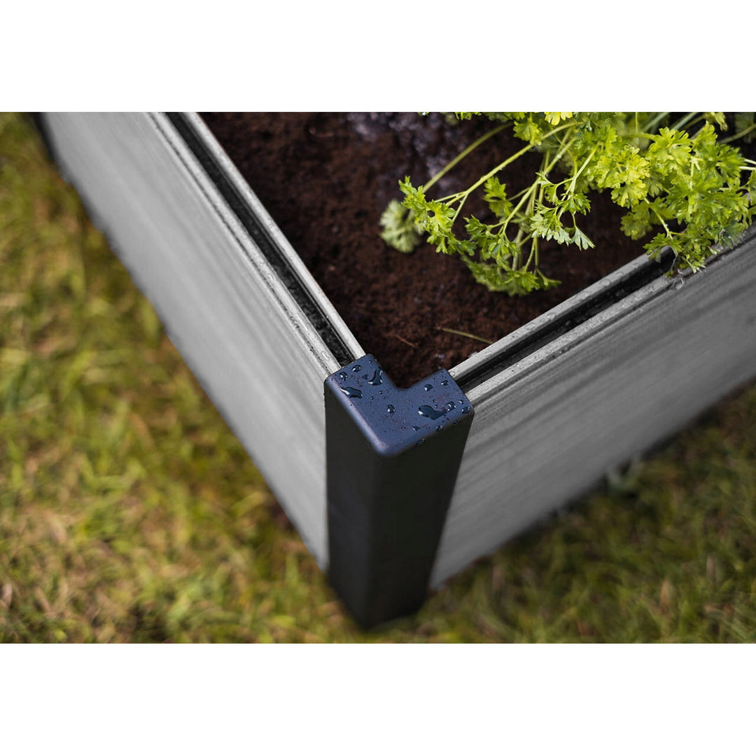 Keter Maple garden edging, plastic, gray, dimensions 106x106x32 cm, weather-resistant, 249298