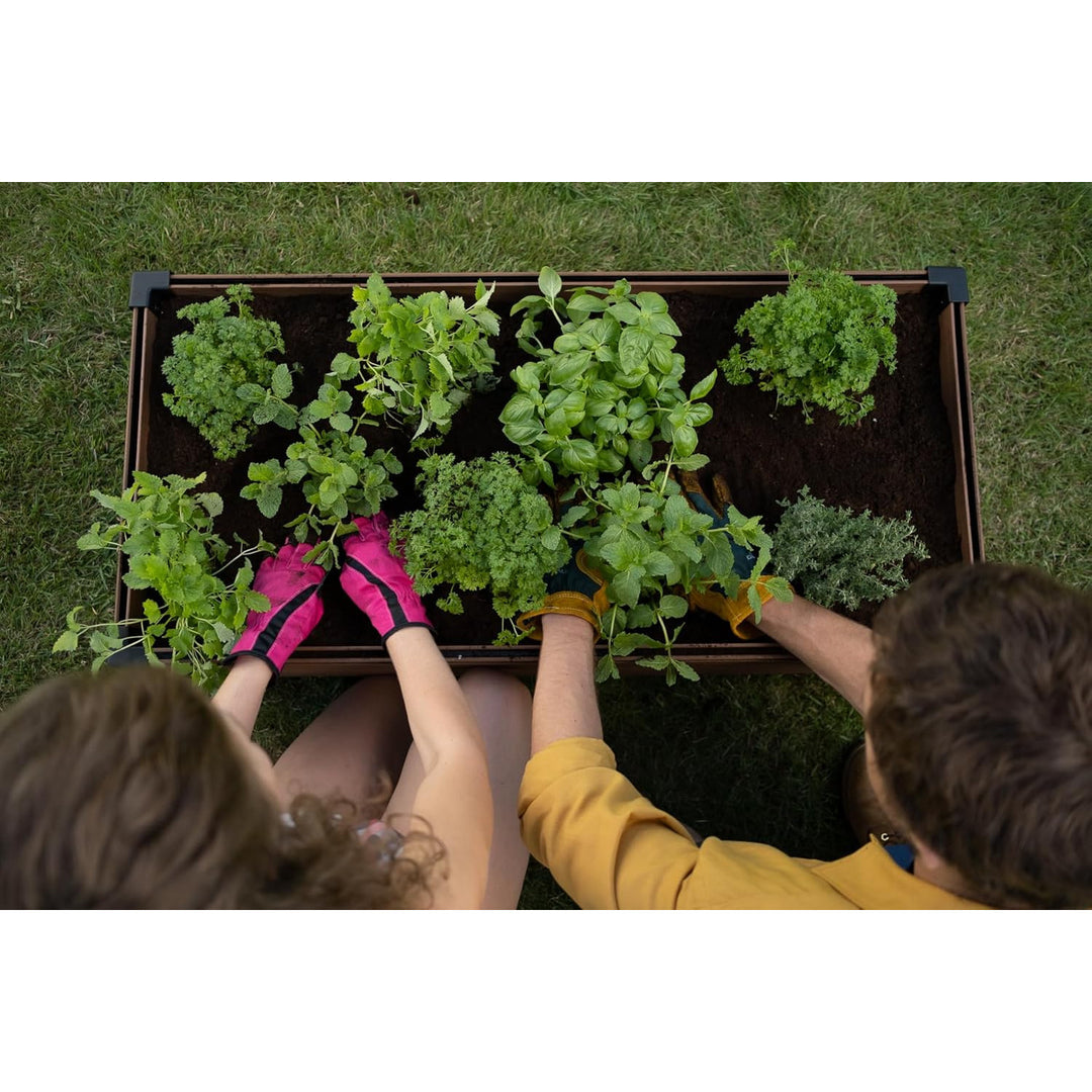 Keter Maple garden edging, plastic, brown, dimensions 106x50x32, weather-resistant, 249297