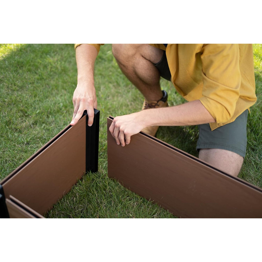 Keter Maple garden edging, plastic, brown, dimensions 106x50x32, weather-resistant, 249297