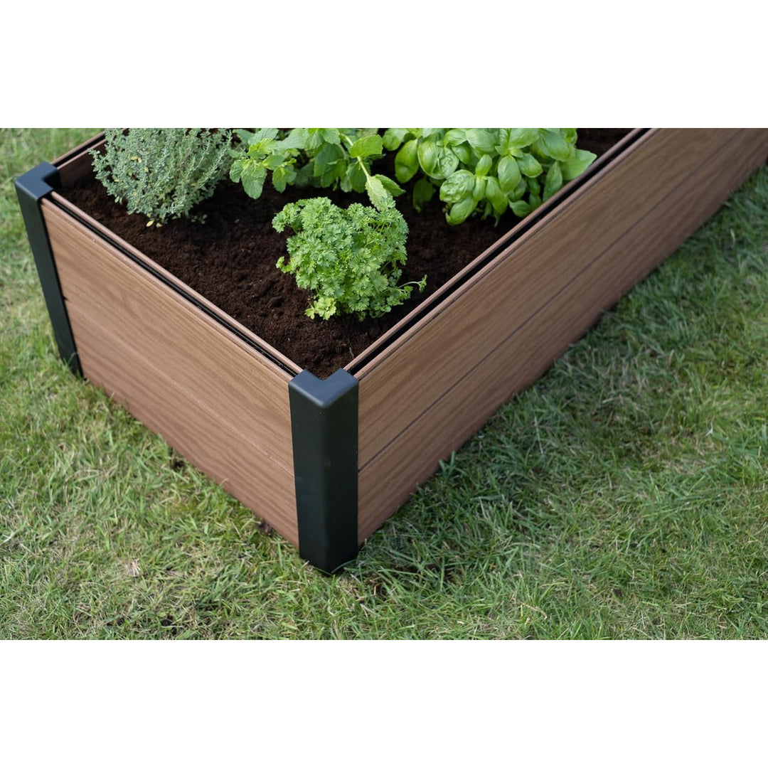 Keter Maple garden edging, plastic, brown, dimensions 106x50x32, weather-resistant, 249297