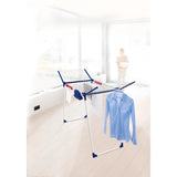 Leifheit Pegasus 200 Solid Comfort Drying Rack, 20 m line length, non-slip feet, weatherproof, 2 laundry clips, 81516