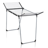 Leifheit Pegasus 180 Solid Black Drying Rack, 18 m line length, stable parallel legs, weatherproof, 2 laundry clips, 81589