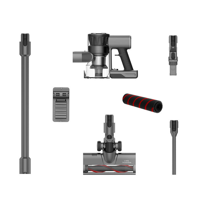 LAFE cordless vacuum cleaner, BLDC brushless motor, 2200 mAh battery, PowerGlide 200 W