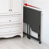 Maclean Folding Desk, Black, Mobile, 100x65 cm, max. 50 kg, Corner, L-Shaped, MC-1250 L/B