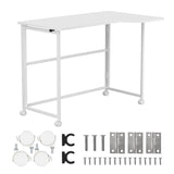Maclean Folding Desk, White, Mobile, 100x65 cm, max. 50 kg, Corner, L-Shaped, MC-1250 L/W