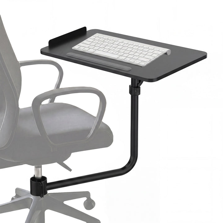 Maclean Keyboard Shelf/Tray, black, tray dimensions 66x30 cm, for mounting on an office chair, max. 5 kg, MC-139
