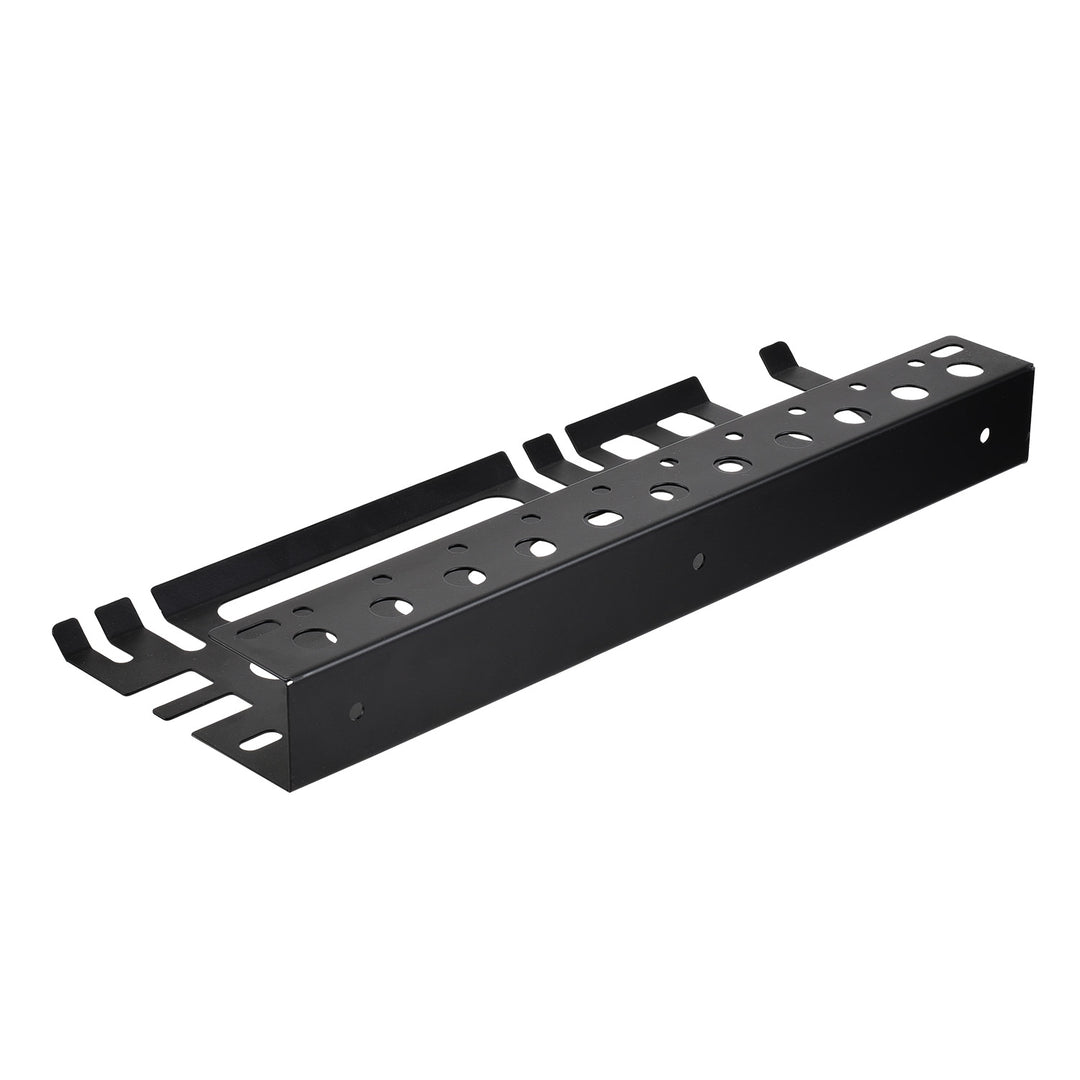 Maclean Wall-Mounted Organizer / Tool Shelf, black, dimensions 40x14.5x4.6 cm, max. 30 kg, MC-141