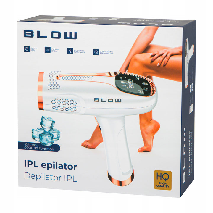 IPL Blow light epilator, Ice Cool function, 9 power levels, built-in UV filter, automatic flash mode, long-lasting effectiveness, 44-480#