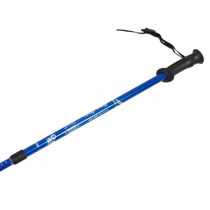 65–135 cm Telescopic Blue Aluminum Nordic Walking Poles, 2 pairs
