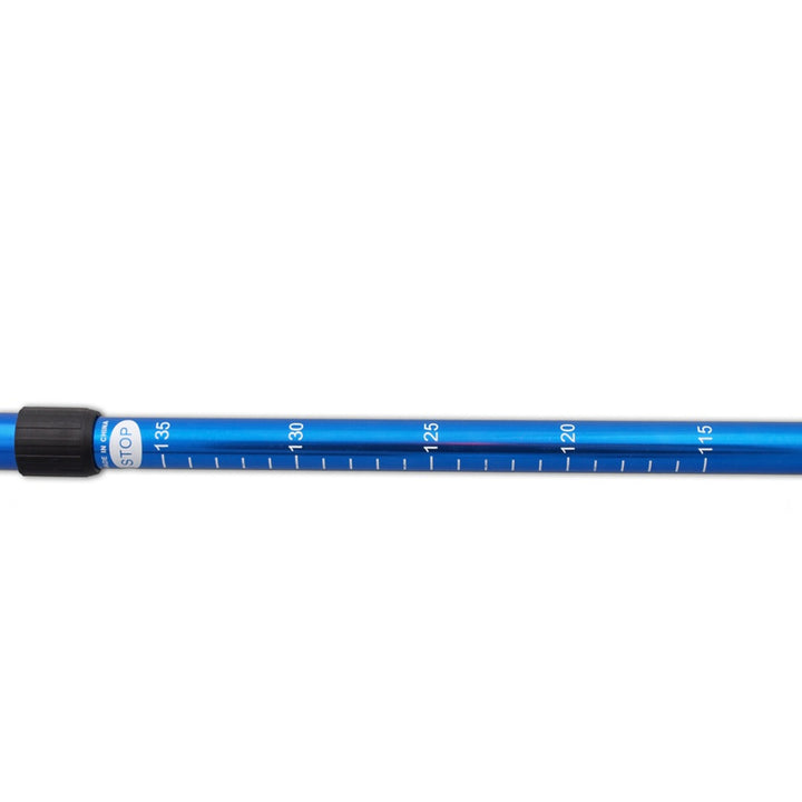 65–135 cm Telescopic Blue Aluminum Nordic Walking Poles, 2 pairs