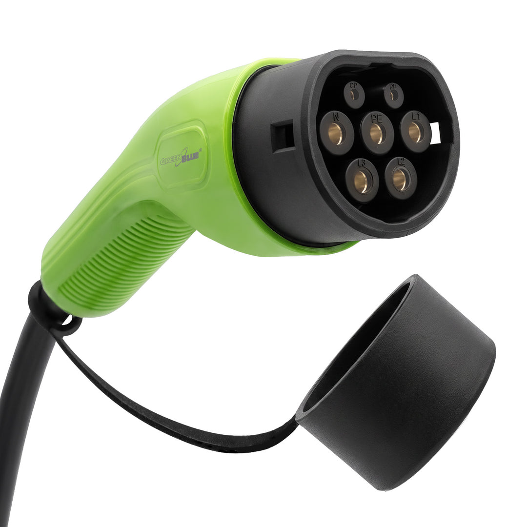 GreenBlue EV/PHEV Charger, portable, Type 2, cable length 6.8 m, IP65, 11 kW, 220–380 V AC 50/60 Hz, 16 A, 3-phase, GB1100