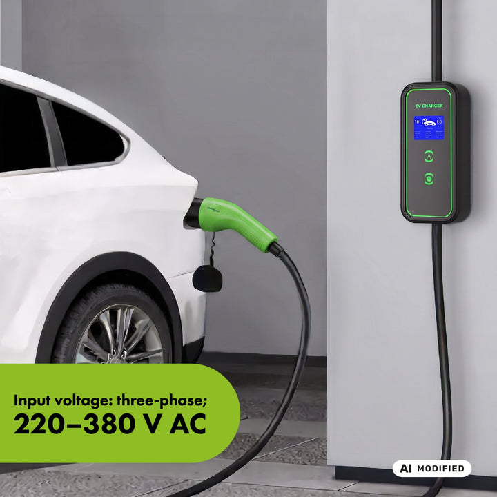 GreenBlue EV/PHEV Charger, portable, Type 2, cable length 6.8 m, IP65, 11 kW, 220–380 V AC 50/60 Hz, 16 A, 3-phase, GB1100