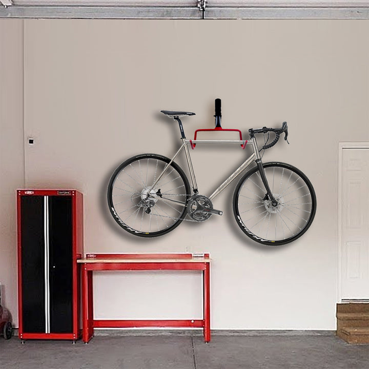 Maclean Horizontal Wall-Mounted Bike Rack, Steel, Max. Load 30 kg, MC-430, 4 pieces