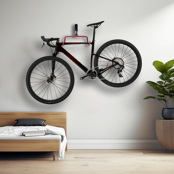 Maclean Horizontal Wall-Mounted Bike Rack, Steel, Max. Load 30 kg, MC-430, 4 pieces