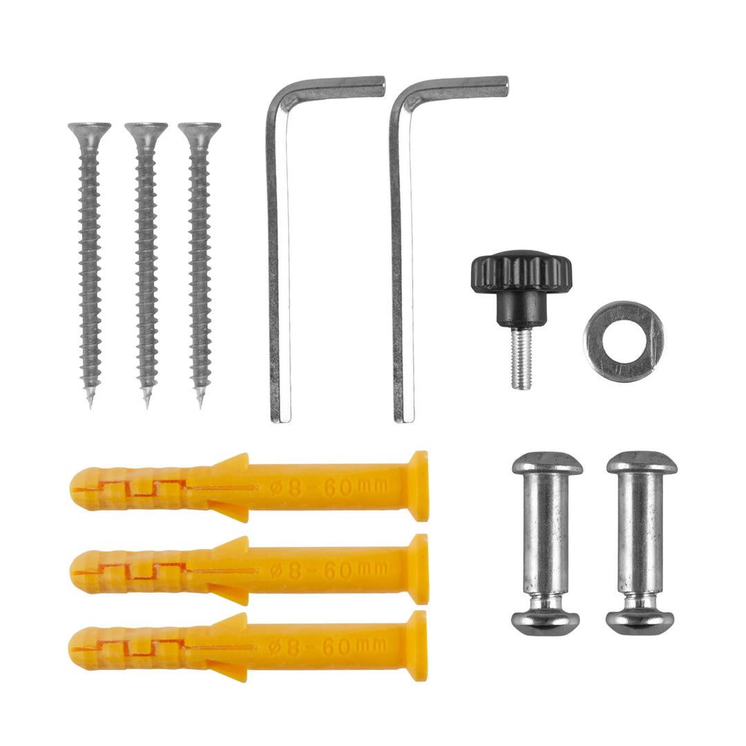 Maclean Wall-Mounted Bike Rack, Steel, Max. Load 30 kg, MC-449, 3 pieces