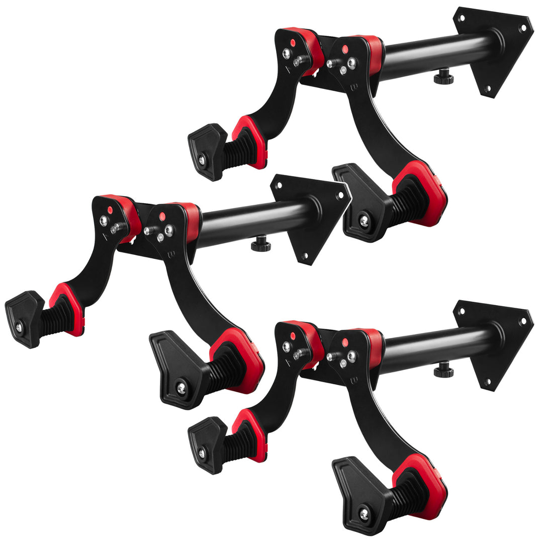 Maclean Wall-Mounted Bike Rack, Steel, Max. Load 30 kg, MC-449, 3 pieces