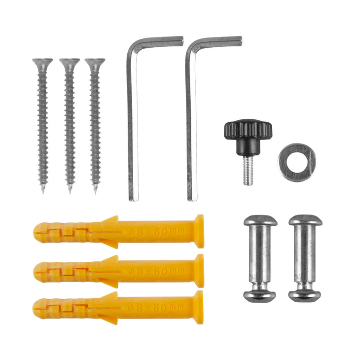 Maclean Wall-Mounted Bike Rack, Steel, Max. Load 30 kg, MC-449, 4 pieces