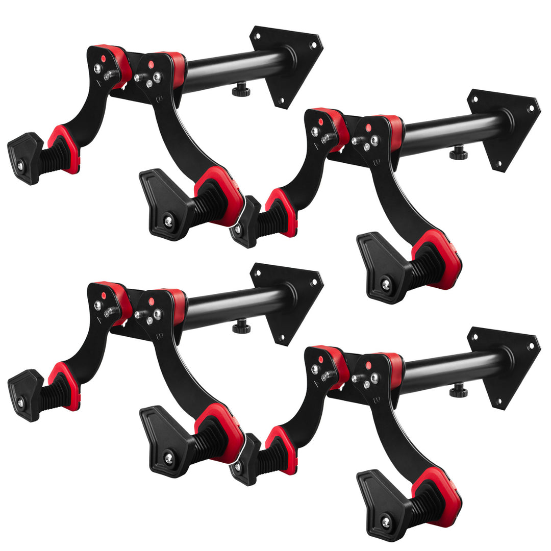 Maclean Wall-Mounted Bike Rack, Steel, Max. Load 30 kg, MC-449, 4 pieces