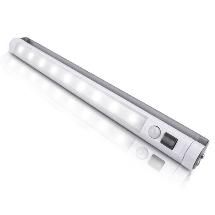 2x Maclean LED kitchen light, under-cabinet, 9 SMD, battery-powered, PIR sensor on/off, MCE166 + 6x R-06/AA/LR06 1.5V VARTA Longlife Power batteries