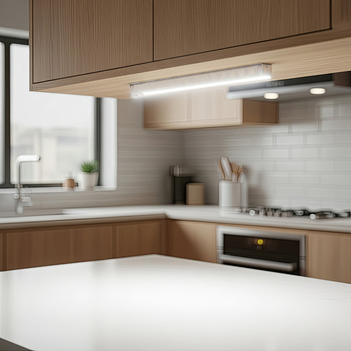 2x Maclean LED kitchen light, under-cabinet, 9 SMD, battery-powered, PIR sensor on/off, MCE166 + 6x R-06/AA/LR06 1.5V VARTA Longlife Power batteries