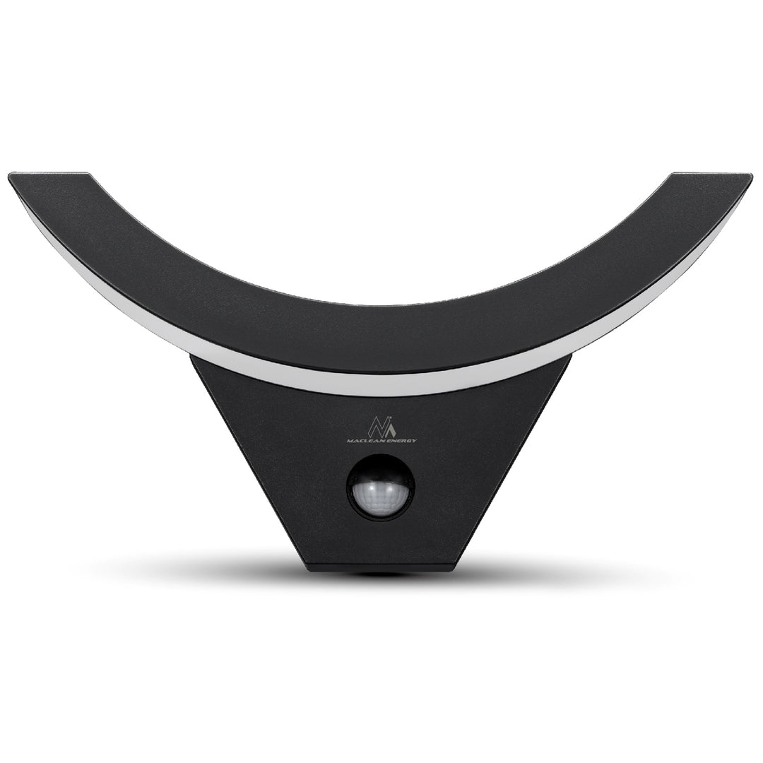 Maclean LED Motion Sensor Light, Infrared Motion Sensor, Black, 10W, IP54, 800 lm, MCE290 B, 2 pieces