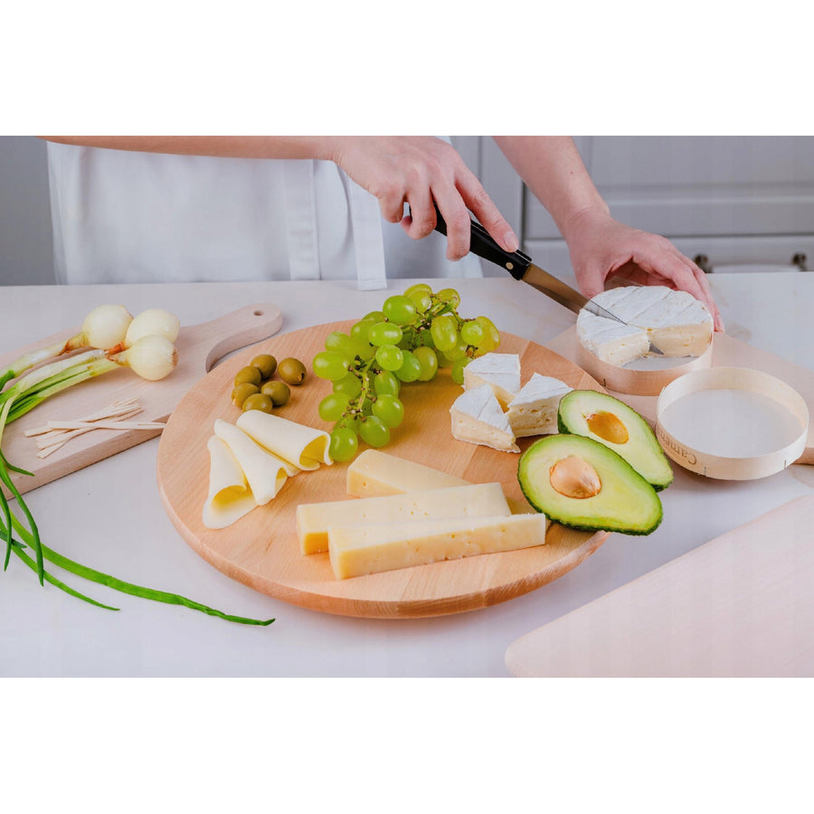 Practic rotating board, for serving snacks and pizza, beech wood, 40 cm diameter, 20090700