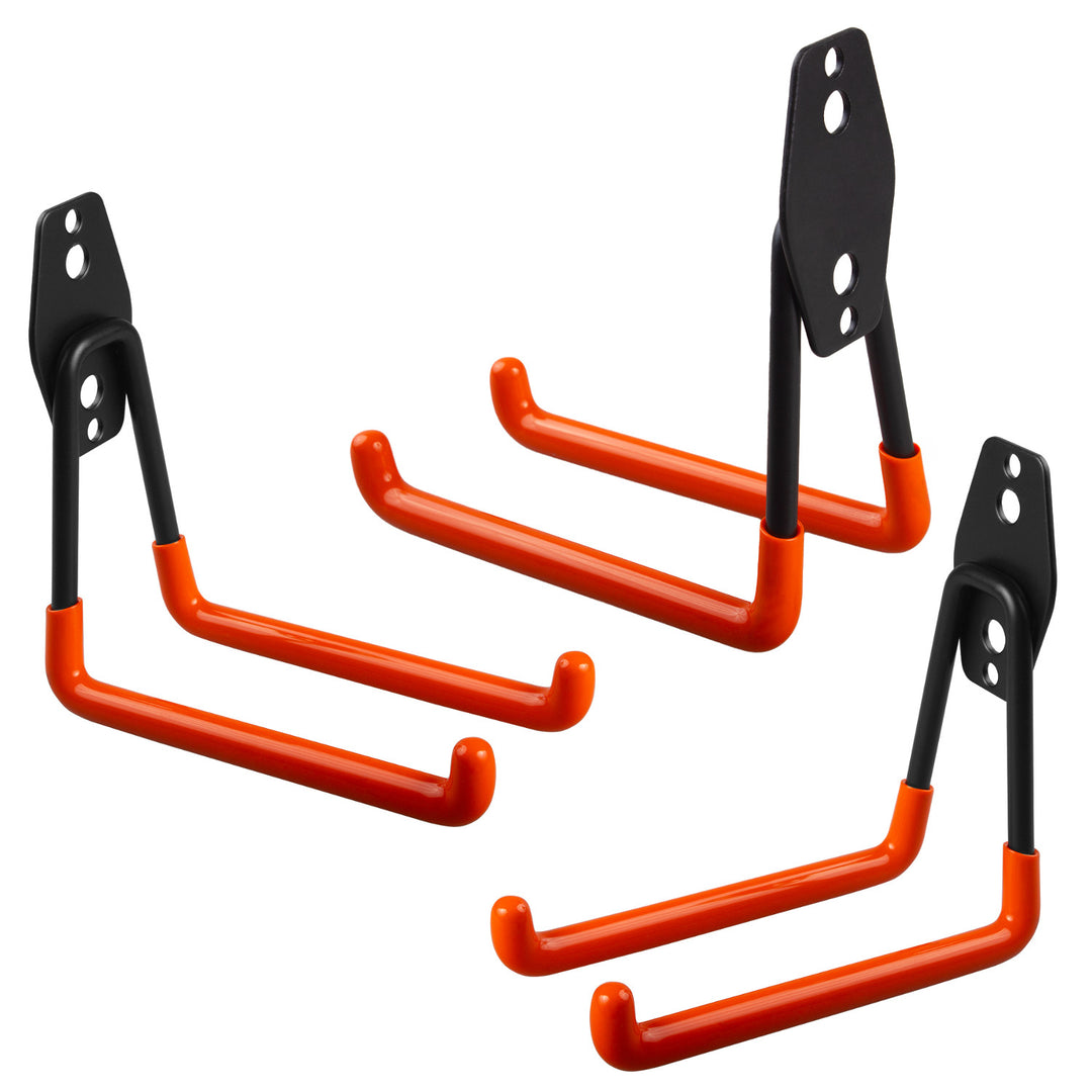 Maclean Wall Mount / Hanger for the Garage, for tires, gardening tools, ladders, hoses, and bicycles, max. load 50 kg, MC-443, 3 pieces