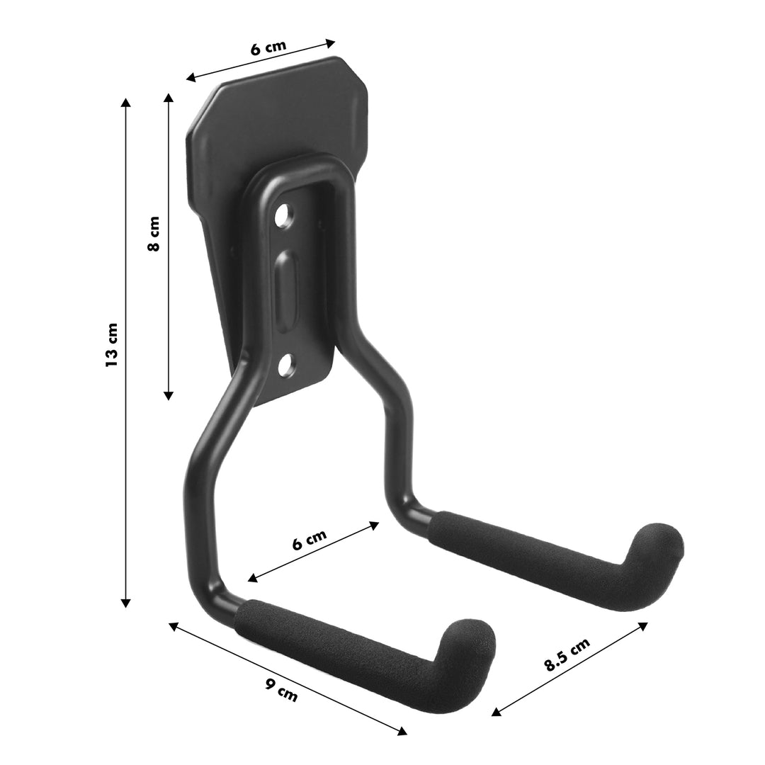 Maclean Wall Mount / Hanger for the Garage, for tires, gardening tools, ladders, and garden hoses, max. 35 kg, MC-439, 4 pieces