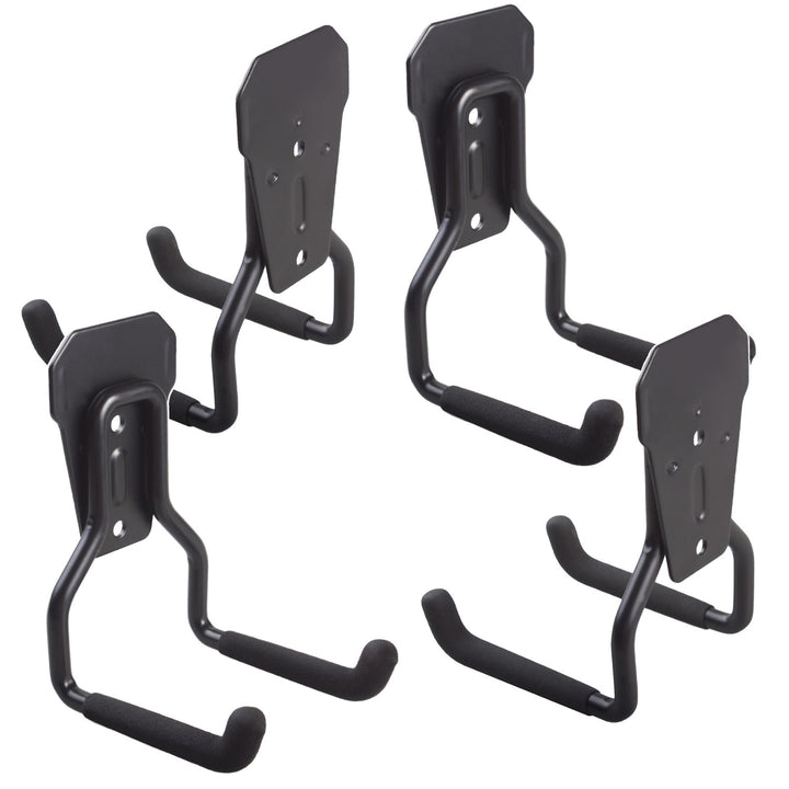 Maclean Wall Mount / Hanger for the Garage, for tires, gardening tools, ladders, and garden hoses, max. 35 kg, MC-439, 4 pieces