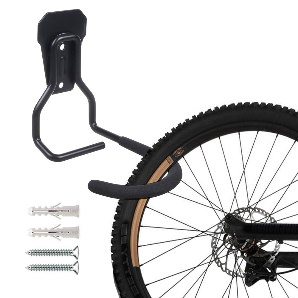 Maclean Vertical Wall-Mounted Bike Rack, Steel, Max. Load 20 kg, MC-433, 4 pieces