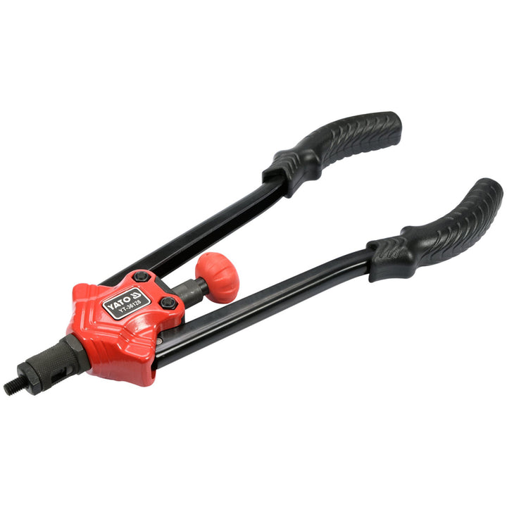 Yato Hand Riveter, for rivet nuts in sizes M3–M12, non-slip handle, heads made of durable CrMo steel, YT-36128