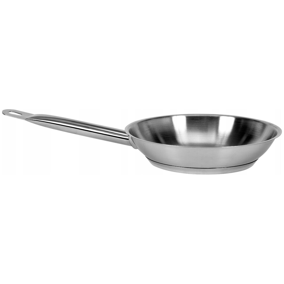 Yato Gastro Professional Commercial Frying Pan, suitable for all types of stoves, stainless steel, 20 cm diameter, 1.3 L capacity, dishwasher safe, YG-00100