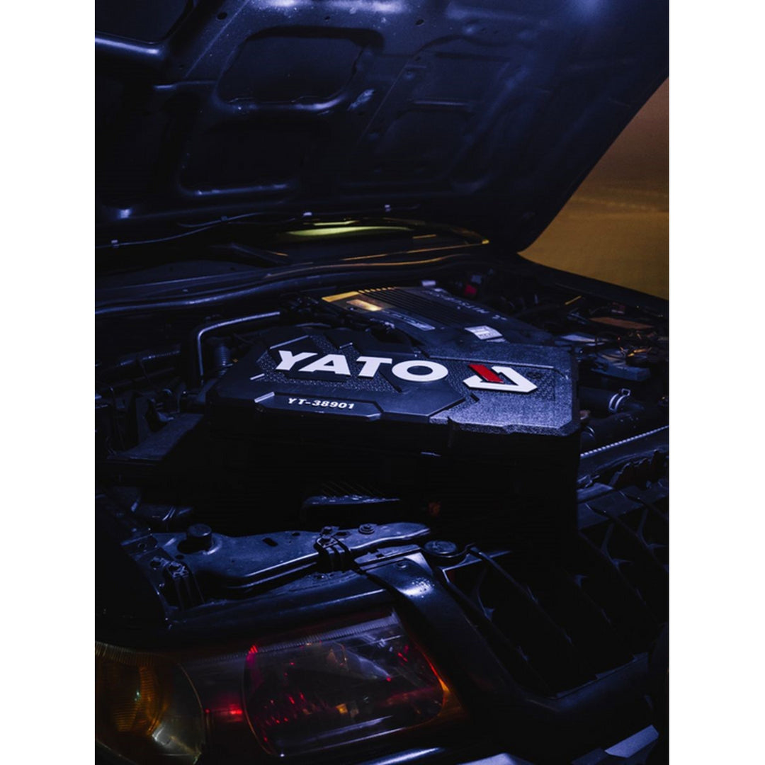 Yato Professional Tool Set, 122 pieces (socket wrenches, sockets, screwdrivers, hammer), screwdrivers with magnetic and hardened tips, YT-38901