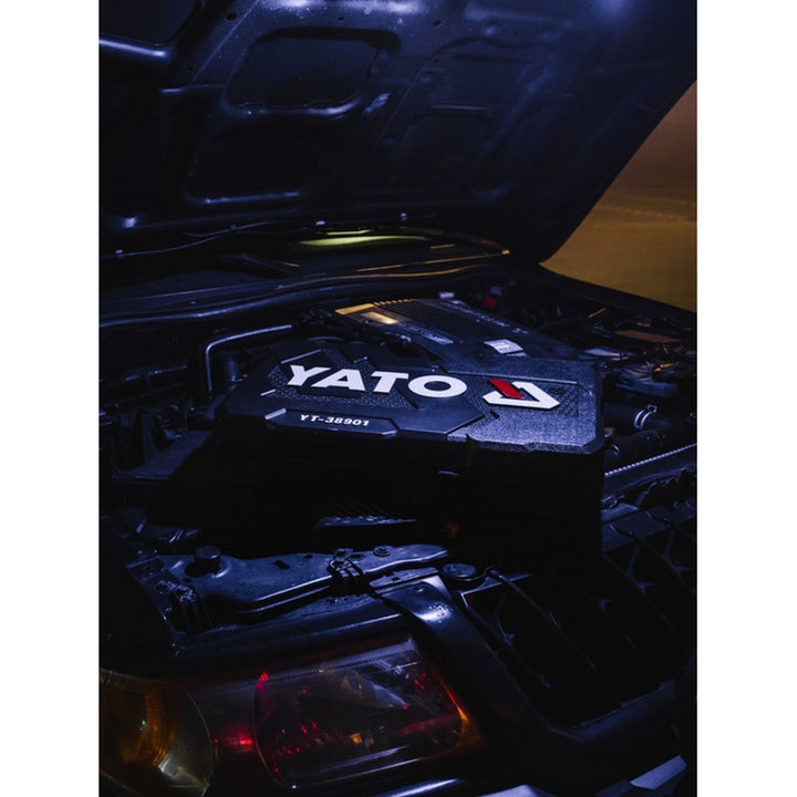 Yato Professional Tool Set, 122 pieces (socket wrenches, sockets, screwdrivers, hammer), screwdrivers with magnetic and hardened tips, YT-38901