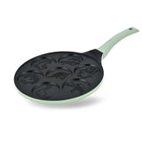 Maestro pancake pan, fairy tale characters design, 26 cm diameter, non-stick coating, silicone handle, compatible with all types of stoves, MR-1222-D
