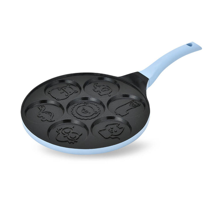Maestro pancake pan, animal print, 26 cm diameter, non-stick coating, silicone handle, compatible with all types of stoves, MR-1222-C