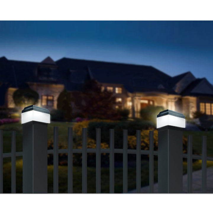 GreenBlue Solar LED Pole Light, 60x40mm, Envelope-Shaped Canopy, GB125, 2 pieces
