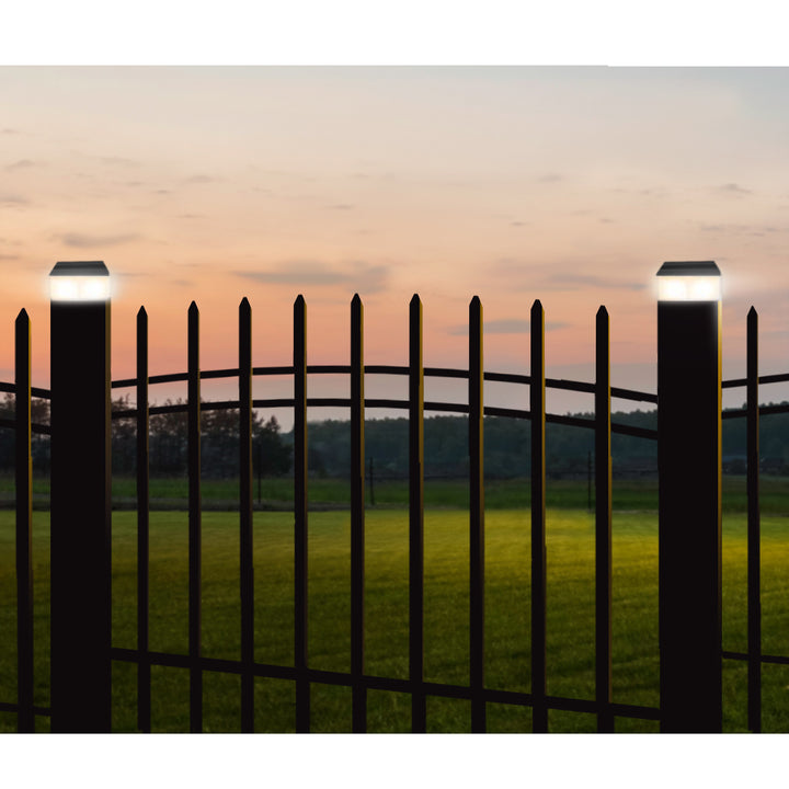 GreenBlue Solar LED Pole Light, 60x40mm, Envelope-Shaped Canopy, GB125, 2 pieces