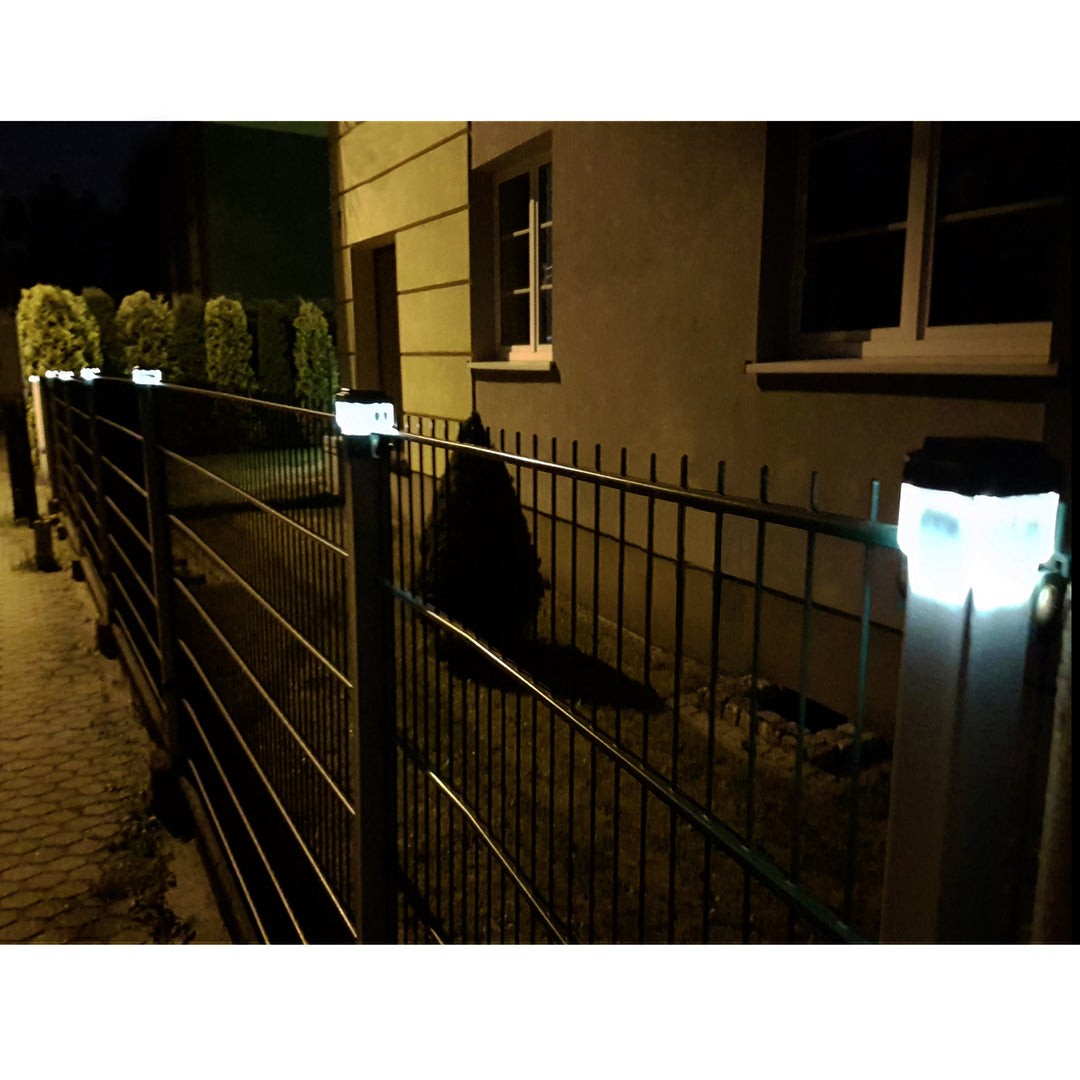 GreenBlue Solar LED Pole Light, 60x40mm, Envelope-Shaped Canopy, GB125, 2 pieces