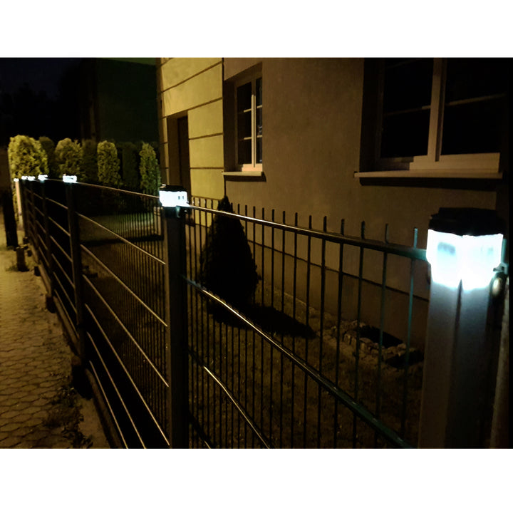 GreenBlue Solar LED Pole Light, 60x40mm, Envelope-Shaped Canopy, GB125, 2 pieces