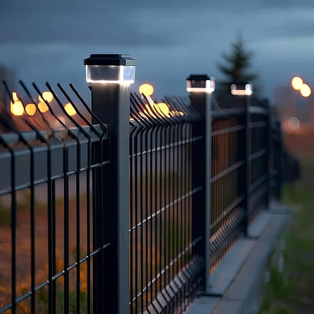 GreenBlue Solar LED Pole Light, 60x40mm, Envelope-Shaped Canopy, GB125, 2 pieces