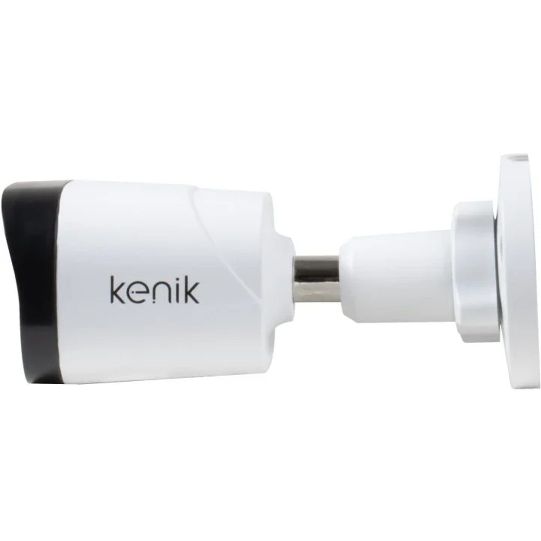 Kenik IP camera, 4 MP resolution at 20 fps, built-in microphone, SMART IR illuminator, bullet-style housing, KG-430TPA-E