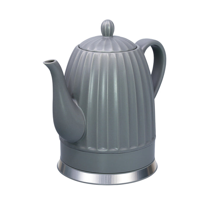 Maestro Ceramic Electric Kettle, gray, 1500W, 1.5L capacity, swivel base, water level indicator, 65cm power cord, MR-077