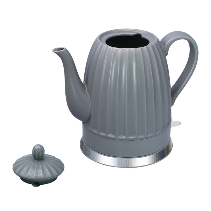 Maestro Ceramic Electric Kettle, gray, 1500W, 1.5L capacity, swivel base, water level indicator, 65cm power cord, MR-077