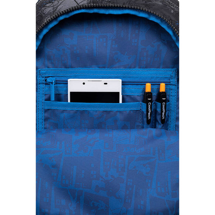 Spider-Man Coolpack School Backpack, Jerry size (15"), contoured back, 3 spacious compartments, reinforced bottom, F029777