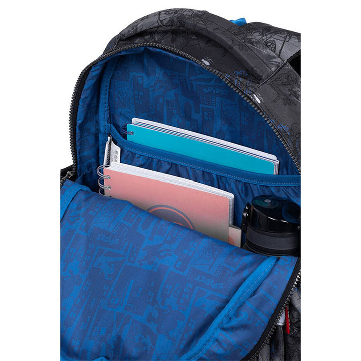 Spider-Man Coolpack School Backpack, Jerry size (15"), contoured back, 3 spacious compartments, reinforced bottom, F029777