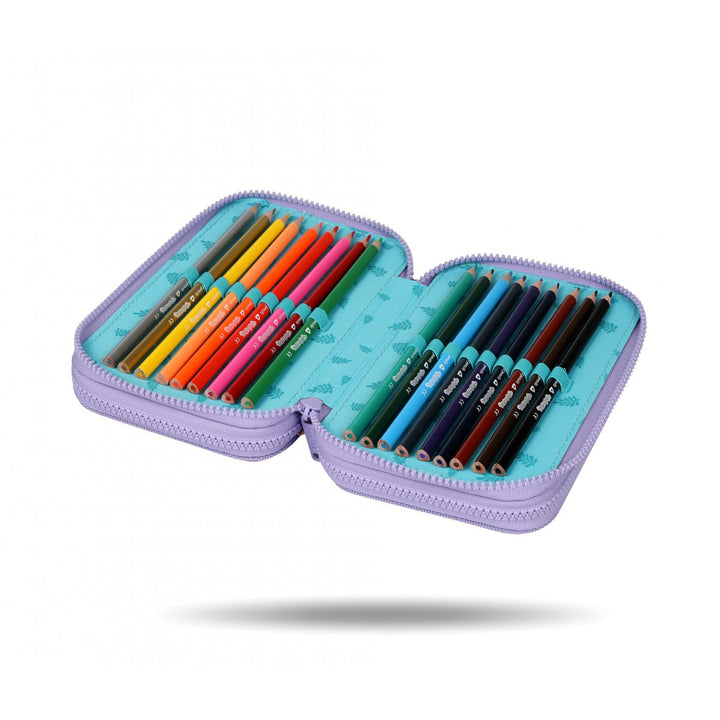 Stitch Coolpack School Set, Jerry 2-Compartment Backpack (15"), Jumper 3 Pencil Case, and a Sports Shoe Bag